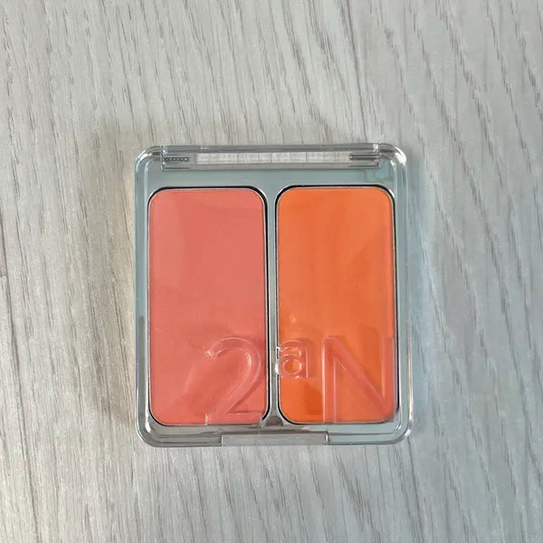 [BUNJANG] 2A N Dual Blusher Hot Coral / 투에이엔 듀얼 블러셔 핫코랄(새상품)