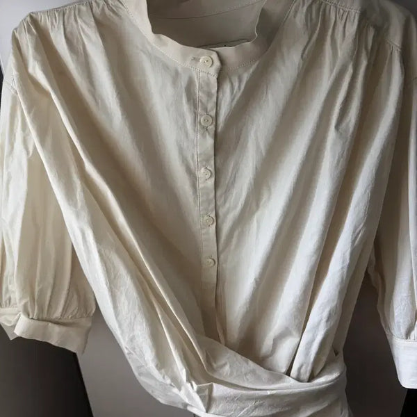 [BUNJANG] Renoir Summer Twist Blouse - Butter / 르누이 썸머 트위스트 블라우스 - 버터