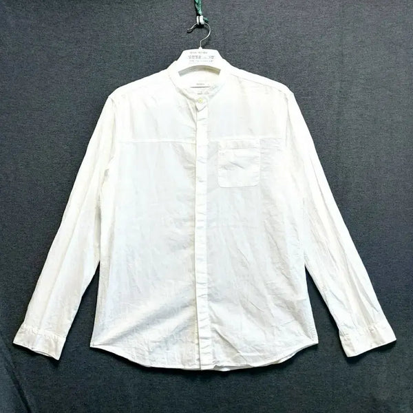 [BUNJANG] ZIOZIA Summer White Slim Fit Shirt (100-105) / 지오지아 여름셔츠100-105/화이트셔츠/춘하복