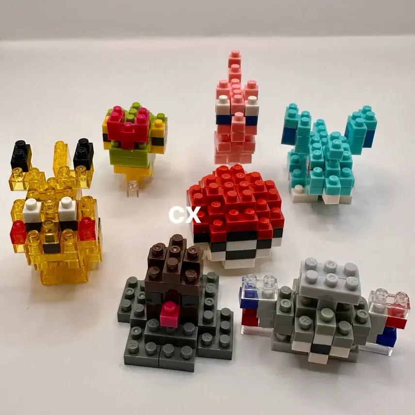 [BUNJANG] Kawada Pokemon Mini Nanoblock Bundle Set / 포켓몬스터 카와다 미니 나노블럭 판매