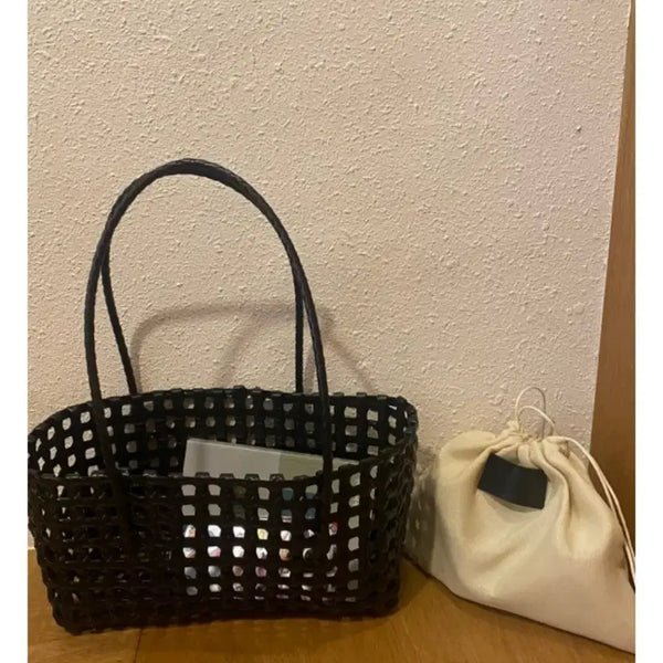 [BUNJANG] Black Tote Bag / 바스켓백