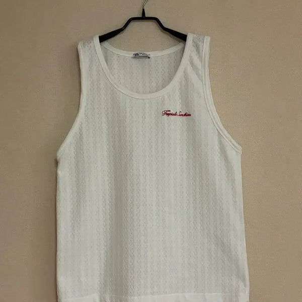 [BUNJANG] Zara Oversized Sleeveless T-Shirt / Zara 오버핏 슬리브리스 민소매 티셔츠 착샷