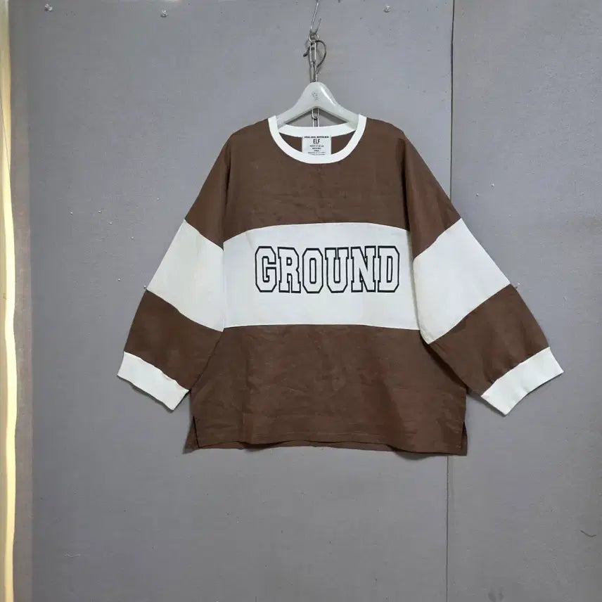 [BUNJANG] Linen Oversized Sweatshirt / 박시한 린넨 맨투맨 FF  n6805