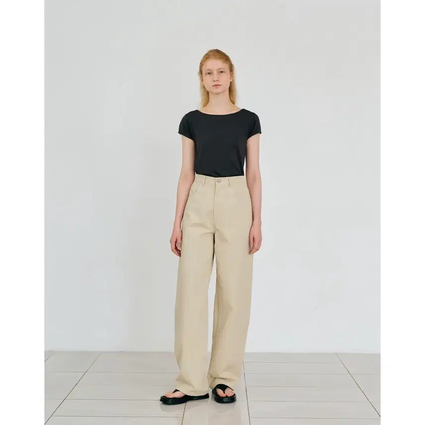 [BUNJANG] Le Nui Summer Curved Cotton Pants / 르누이 여름용 커브드 코튼 팬츠