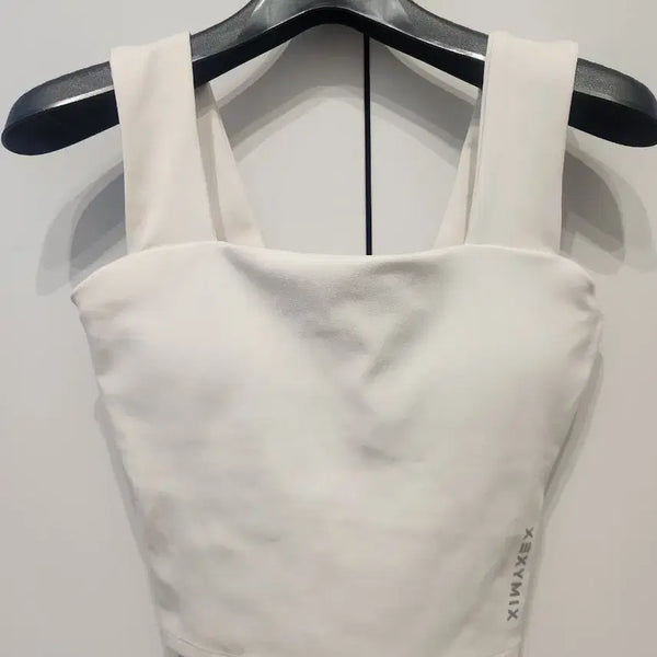 [BUNJANG] XEXYMIX Sports Bra Top Ivory Size S / 젝스믹스 스포츠 브라탑