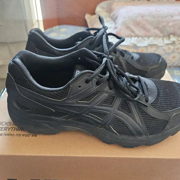 [BUNJANG] Asics Jog 100T Black 4E 275 / 아식스 조그 100T 블랙 4E 275사이즈