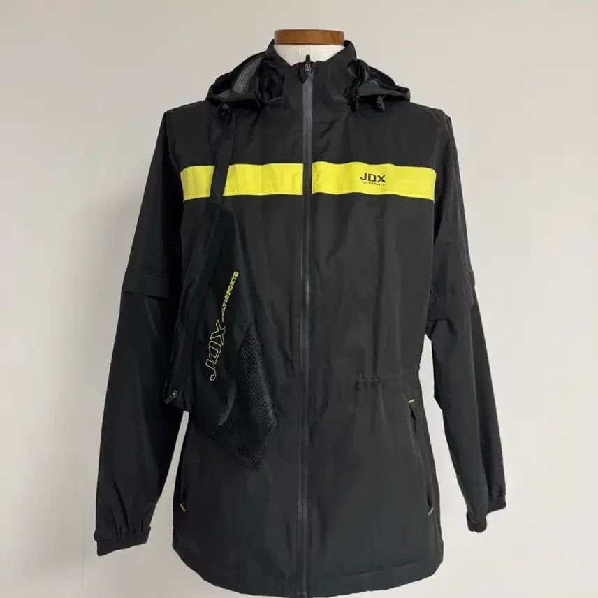 [BUNJANG] JDX Sports Windbreaker Black Yellow Size 95 Authentic / JDX 스포츠 바람막이 검정 옐로우 95 정품