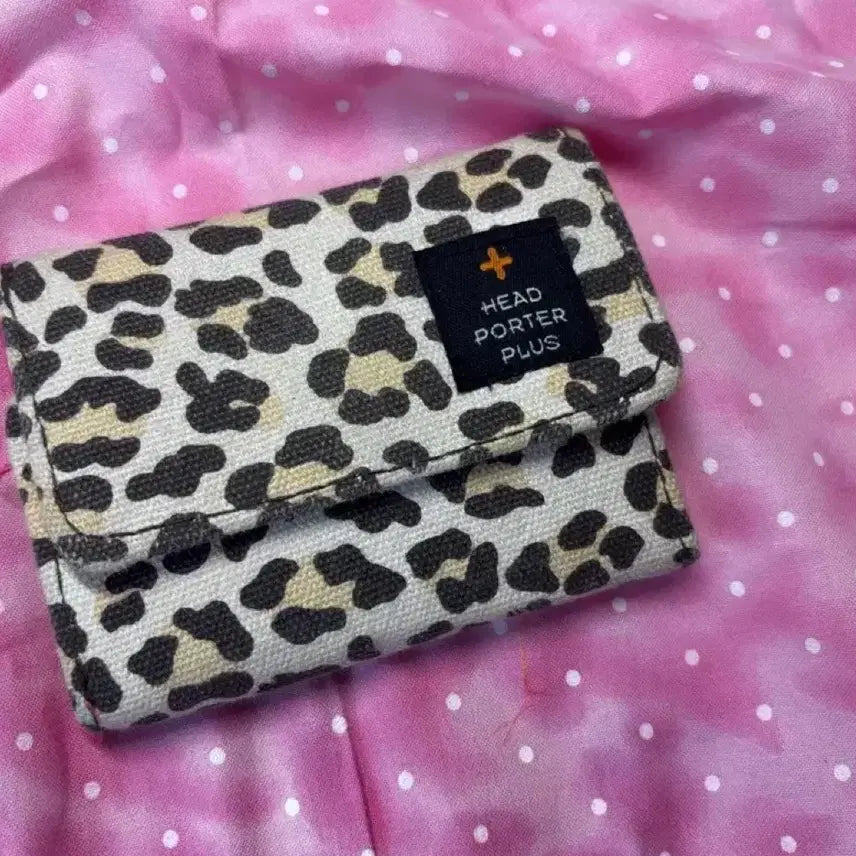 [BUNJANG] Head Porter Plus Leopard Pouch / 헤드포터 플러스 레오파드 파우치