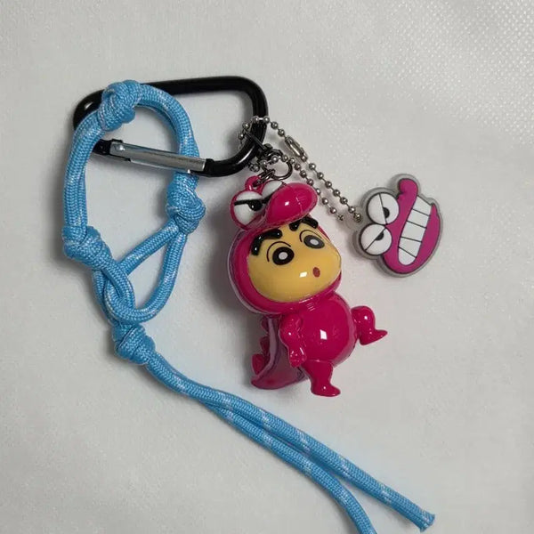 [BUNJANG] Chocobi Alligator Shin-chan Carabiner Keychain / 초코비 악어 짱구 카라비너 키링