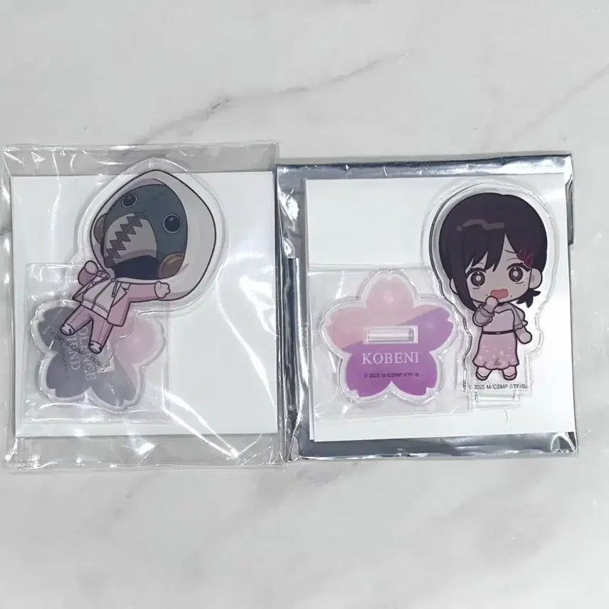 [BUNJANG] Chainsaw Man Hotel SD Acrylic Stand Set (Kobeni, Violence Fiend) / 체인소맨 호텔 sd아크릴 스탠드 (코베니,폭력의마인 세트)