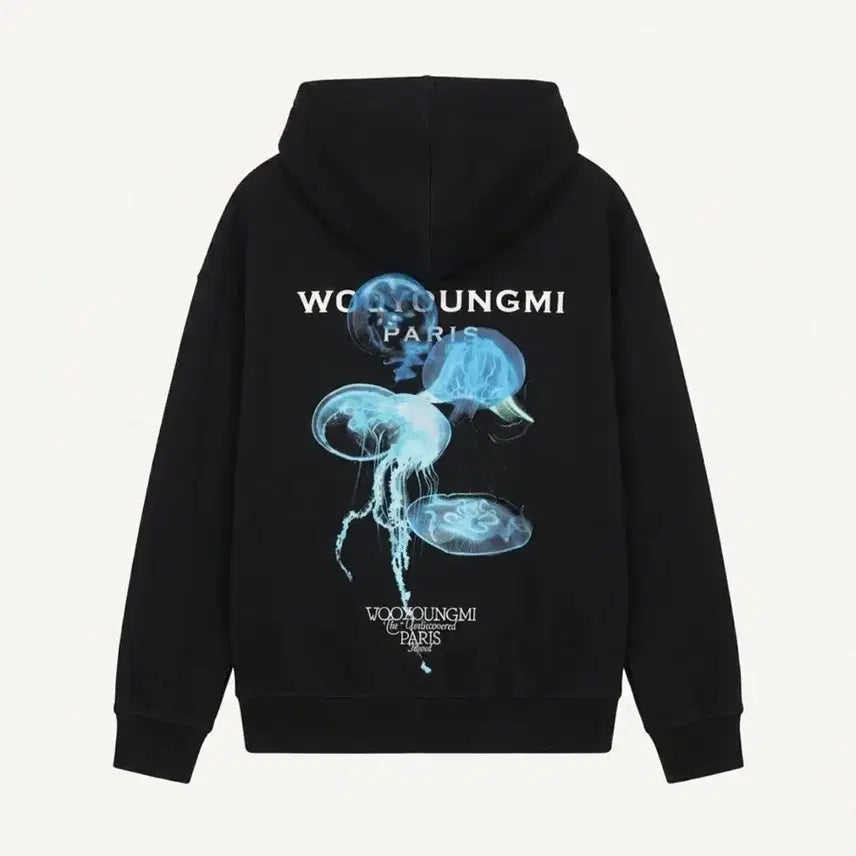 [BUNJANG] Wooyoungmi Jellyfish Hoodie Black (Size 46) / 우영미 젤리피쉬 후드티 블랙 (46)