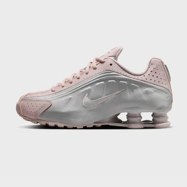 [BUNJANG] Nike Shox R4 Barely Rose Metallic Platinum Women's Shoes / 나이키 샥스 R4 베얼리 로즈 메탈릭 플래티넘 235
