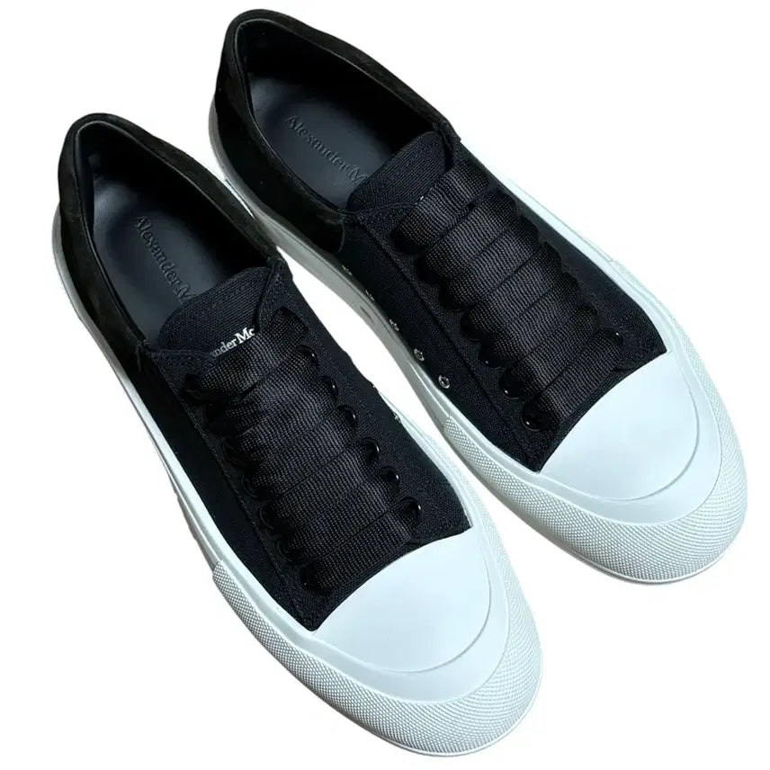 [BUNJANG] Alexander McQueen Black White Sneakers Size 42.5 / 알렉산더 맥퀸 스니커즈 블랙 화이트 42.5