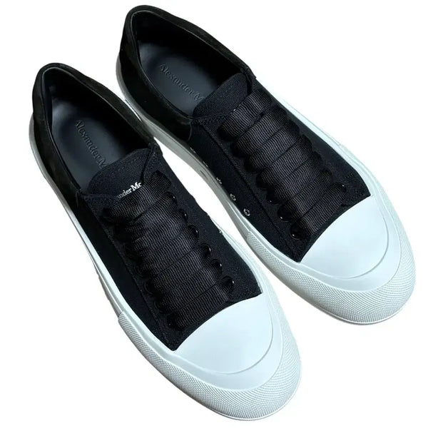 [BUNJANG] Alexander McQueen Black White Sneakers Size 42.5 / 알렉산더 맥퀸 스니커즈 블랙 화이트 42.5
