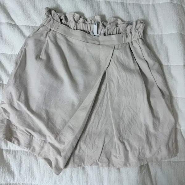 [BUNJANG] Janit Heijazz Beige Wrap Skirt (S/M) / (1회 착용) 쟈닛헤이재즈 베이지색 랩 스커트 S/M