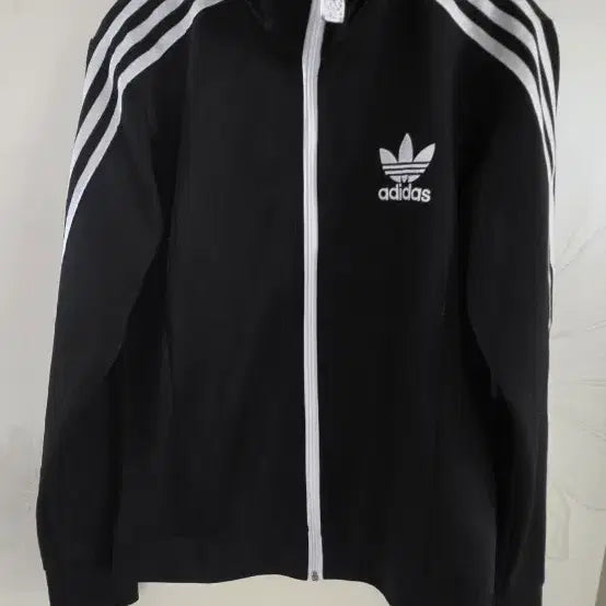 [BUNJANG] Adidas Black High-Neck Zip-Up Track Jacket / 아디다스 트랙탑 블랙 하이넥집업