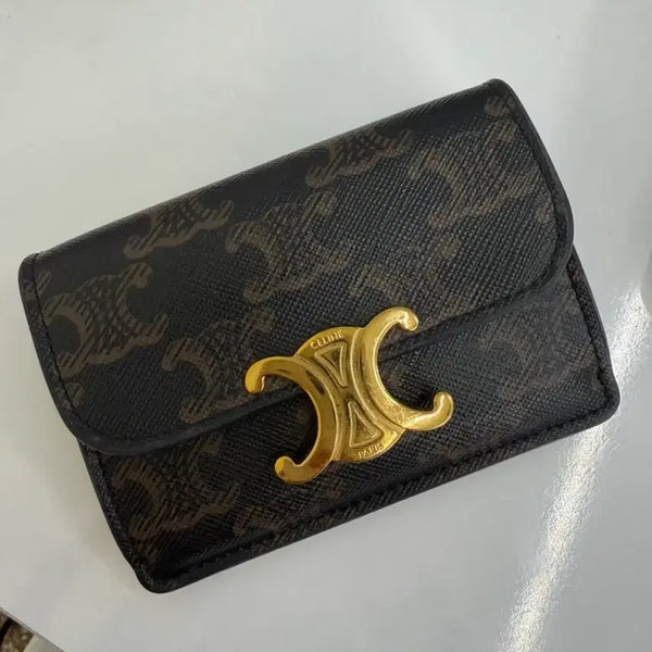 [BUNJANG] Celine Triomphe Canvas Card Holder / [백화점 구매] 셀린느 트리옹프 캔버스 카드지갑