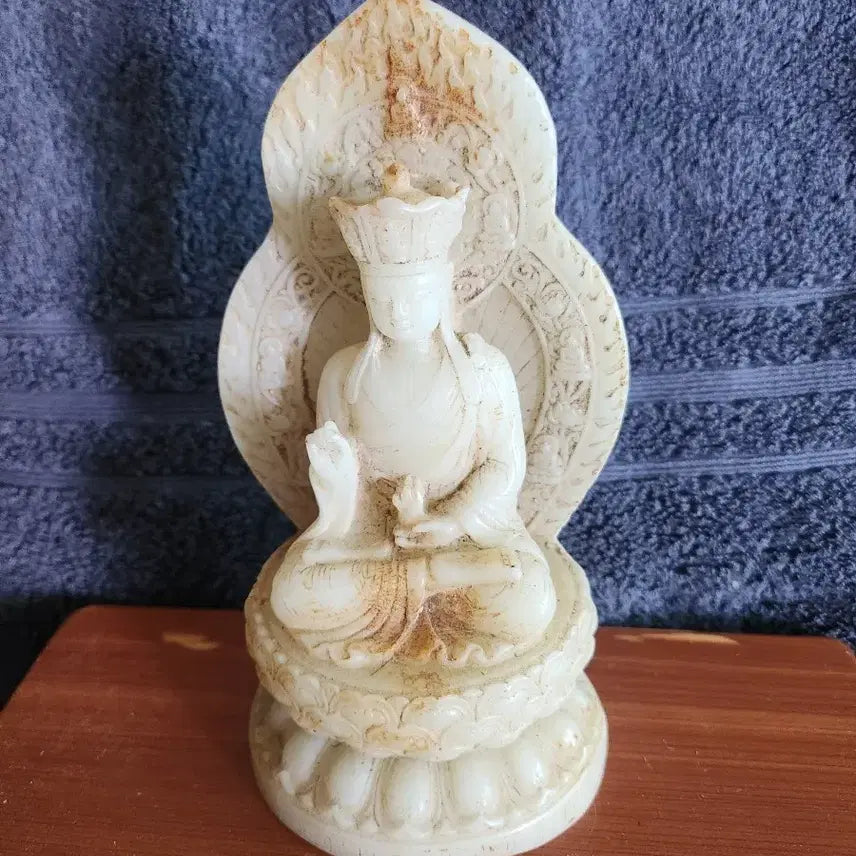 [BUNJANG] White Jade Buddha Statue / 백옥 불상
