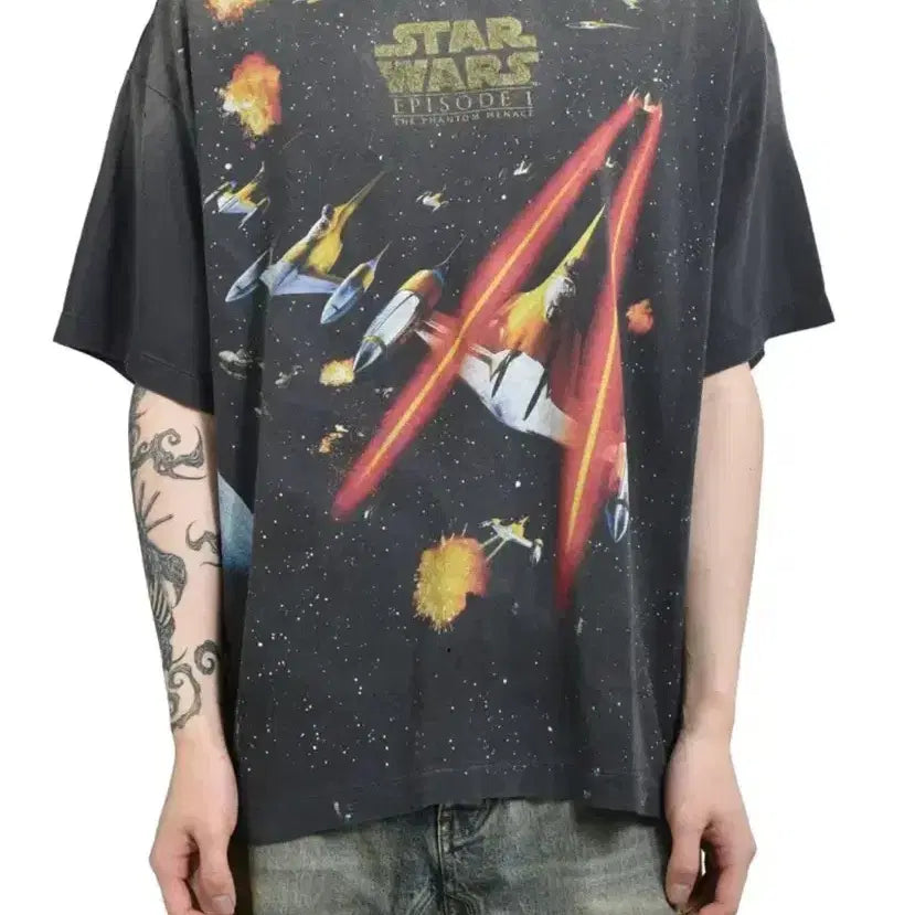 [BUNJANG] Saint Michael x Star Wars Collaboration T-Shirt / [L,XL,XXL] 세인트 미카엘 x 스타워즈(이동휘 반팔)
