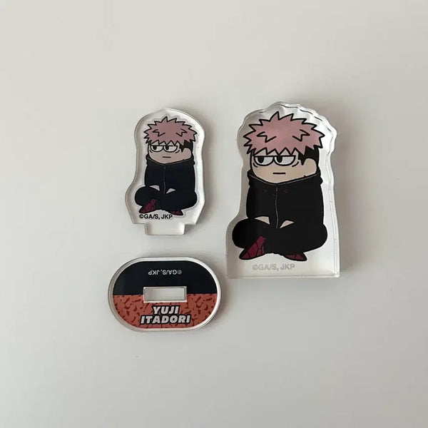 [BUNJANG] Jujutsu Kaisen Yuji Itadori Acrylic Stand & Block Bundle Set / 주술회전 이타도리 유지 지로리 아크릴 스탠드,블럭 일괄