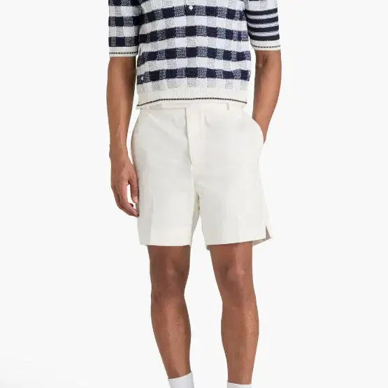 [BUNJANG] Thom Browne Check Jacquard 4-Bar Polo Shirt / 톰브라운 체크 자카드 4바 폴로 셔츠