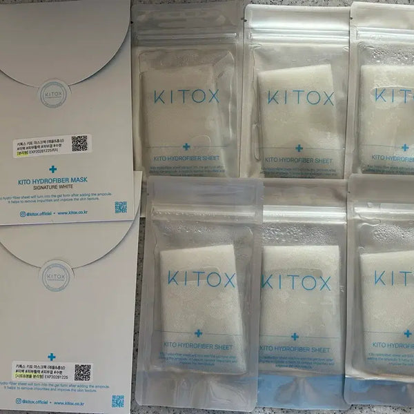 [BUNJANG] Kitoox Integrated Mask Pack (6 Sheets) / 키톡스 마스크팩 일체형 6매