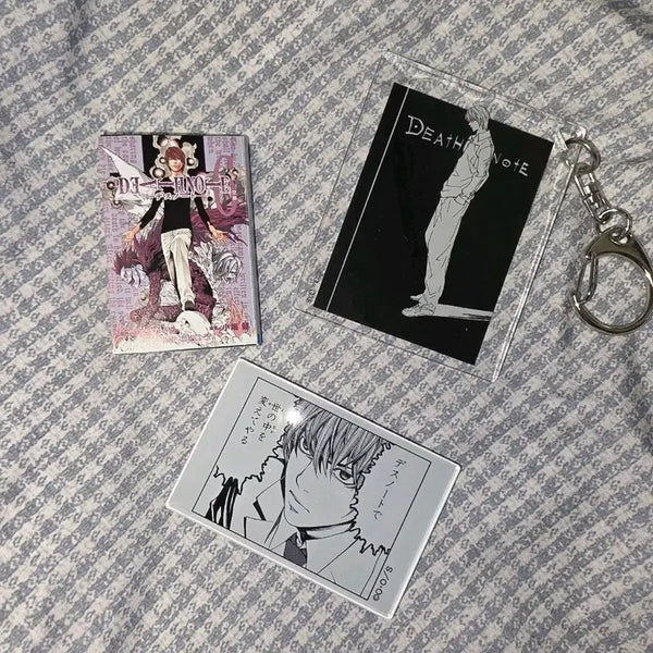 [BUNJANG] Death Note Light Yagami Manga Gacha Acrylic Magnet Keychain / 데스노트 라이토 굿즈 만화책 가챠 아크릴 마그넷 키링