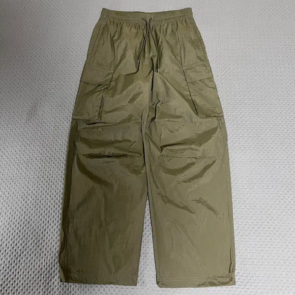 [BUNJANG] Code:graphy Nylon String Cargo Pants Olive M / 코드그라피 나일론 스트링 카고 팬츠 올리브 M