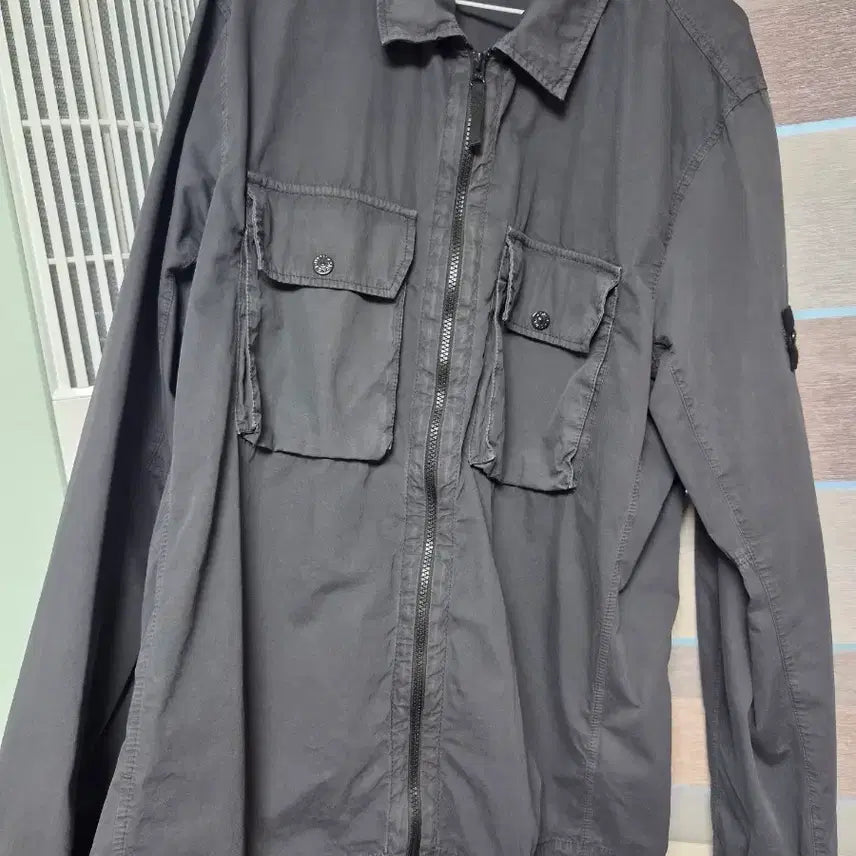 [BUNJANG] Stone Island Over-shirt Charcoal XL / 스톤아일랜드 오버셔츠 올드이팩트 XL 차콜