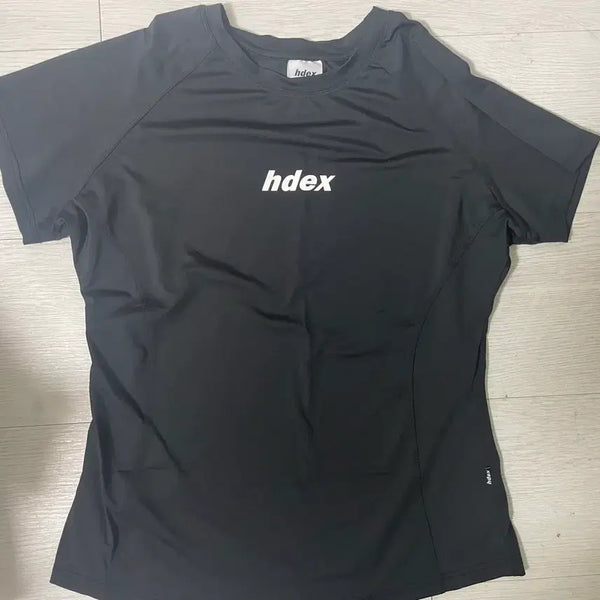 [BUNJANG] HDEX Women's Main Logo Bracing Short Sleeve (Black, White) / 에이치덱스 여성 메인로고 브레이싱 숏 슬리브 (블랙, 화이트)
