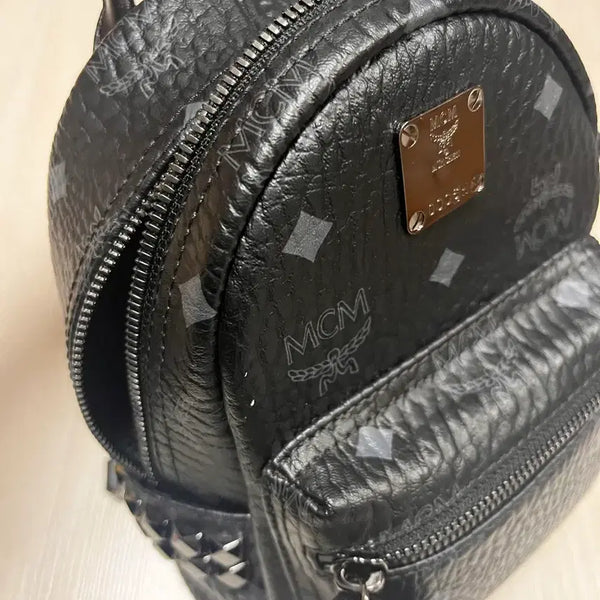[BUNJANG] MCM Black x Mini Backpack / mcm  백팩 블랙 x mini