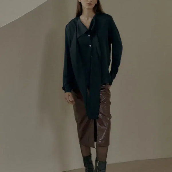 [BUNJANG] LOW CLASSIC Scarf Blouse / 로우클래식 스카프 블라우스 새제품