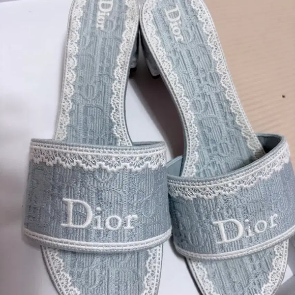 [BUNJANG] Dior Women's Lace Detail Sandals / 2026 디올 여성 샌들