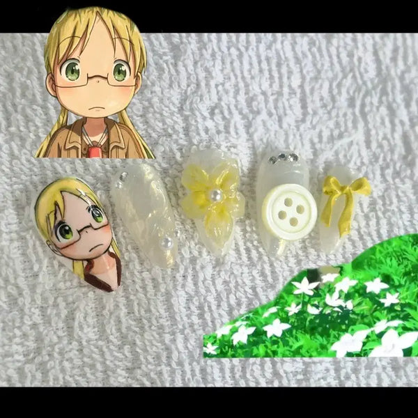[BUNJANG] Made in Abyss Character Nail Tips / [Open Event]메이드인 어비스 네일|오타쿠네일|애니네일|캐릭터네일