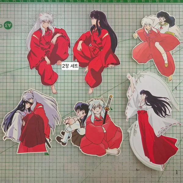 [BUNJANG] Inuyasha Sukkku Stickers Set (Sesshomaru, Kagome) / 이누야샤 수꾸 스티커 / 애니인스띵다꾸셋쇼마루금강가영