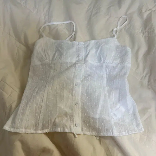 [BUNJANG] Subdued Sleeveless Blouse / 오늘만! (새상품) 섭듀드 subdued 나시 반팔 블라우스