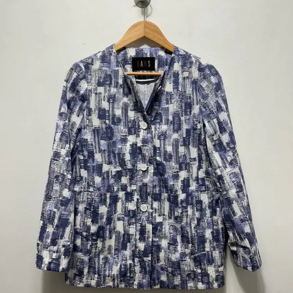 [BUNJANG] Daks Blue Pattern Jacket (S) / 닥스 자켓 블루 패턴 S