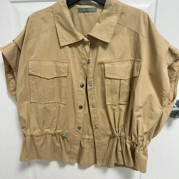 [BUNJANG] Real McCoy's Khaki Shirt Jacket / 르닉앤맥코이 카키색 셔츠 자켓