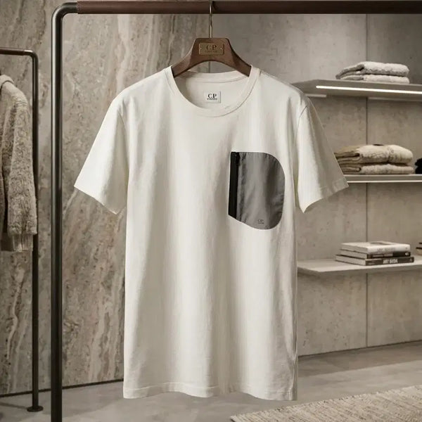 [BUNJANG] CP Company Short Sleeve T-Shirt White / CP컴퍼니 반팔 티셔츠 화이트