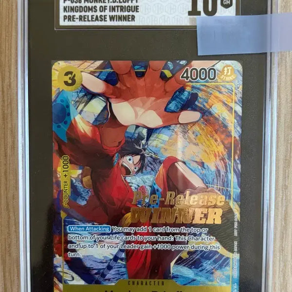 [BUNJANG] One Piece Luffy Winner Card SGC 10 Graded / 원피스 루피 프로모 위너 winner 카드 SGC 10