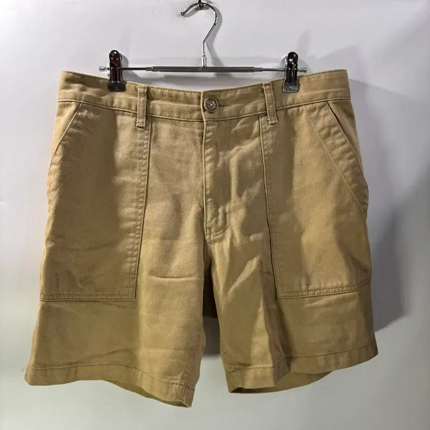 [BUNJANG] Uniform Bridge Cotton Half Pants Shorts Beige XL / (XL )유니폼브릿지 코튼 하프 팬츠 반바지 베이지 2.5