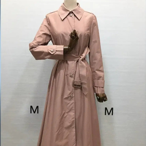 [BUNJANG] MICHAA Pink Belt Trench Coat / 미샤 핑크 벨트 트렌치코트(85)