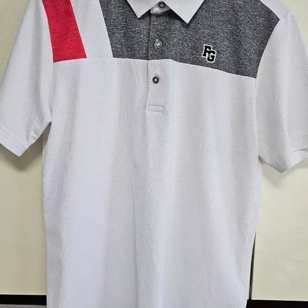 [BUNJANG] Phantom Golfwear Short Sleeve Polo Shirt White Size 100 / 펜텀 골프웨어 반팔 카라티 화이트 100