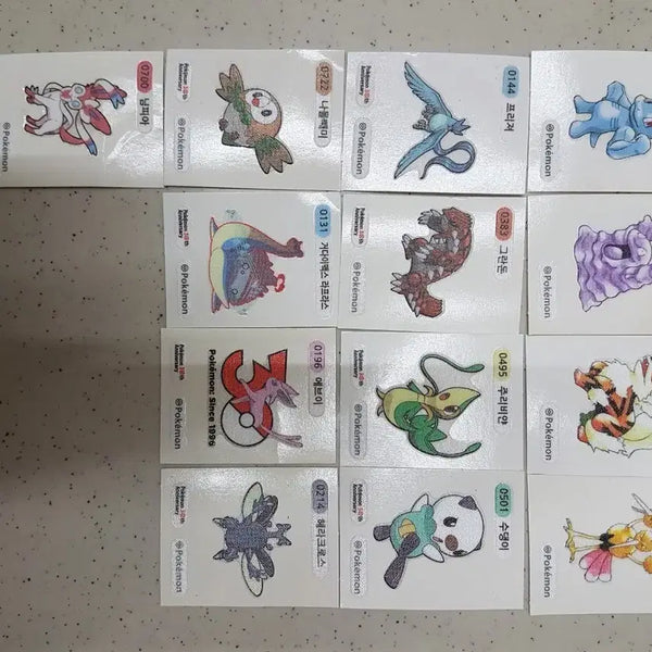 [BUNJANG] Pokemon Sticker Bundle Set (13 Types) / 일괄)포켓몬띠부실 13종