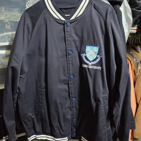 [BUNJANG] Gucci Columbia University Varsity Jacket Navy (XL) / GU 컬럼비아 유니버시티 바시티 재킷 네이비 (XL)