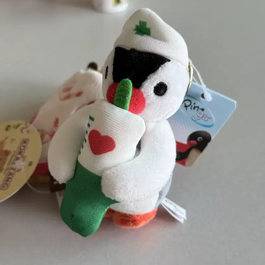 [BUNJANG] Pingu Nurse Keychain Plush Doll / 핑구 간호사 키링인형