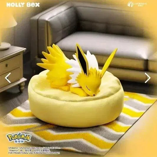 [BUNJANG] Pokemon Sleeping Eeveelutions Jolteon Plush Toy / 포켓몬스터 잠자는 이브이즈 쥬피썬더 인형