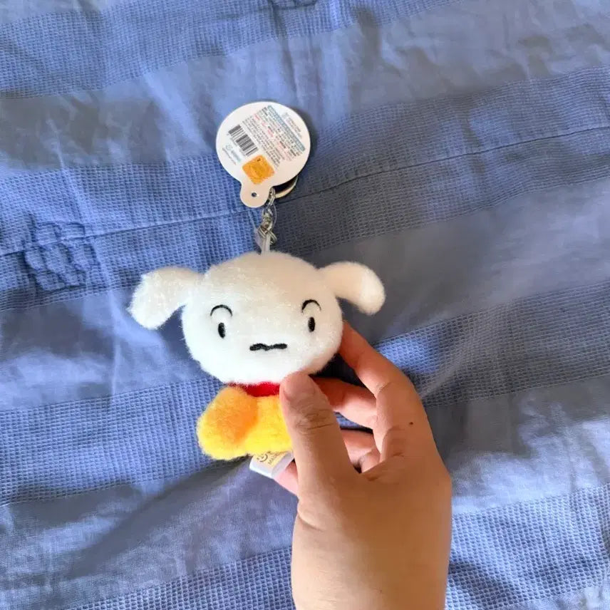 [BUNJANG] Crayon Shin-chan Shiro Keyring / 키링 흰색 솜뭉치 인형  흰둥이 키링 짱구는못말려