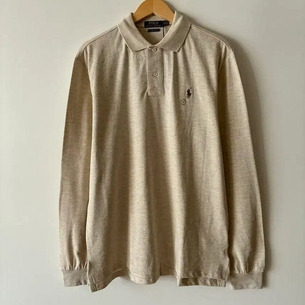 [BUNJANG] Polo Ralph Lauren Long Sleeve Collar T-Shirt / 폴로 랄프로렌 긴팔 카라 티