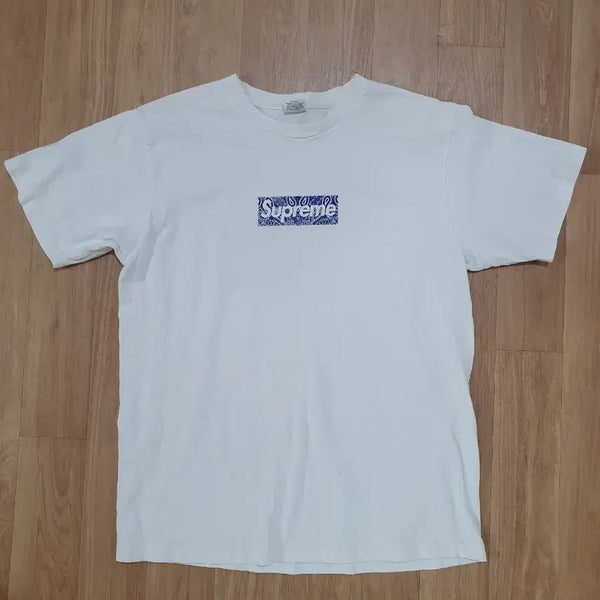 [BUNJANG] Supreme Bandana Box Logo T-Shirt White / (L)슈프림 반다나 박스 로고 반팔 티셔츠 화이트